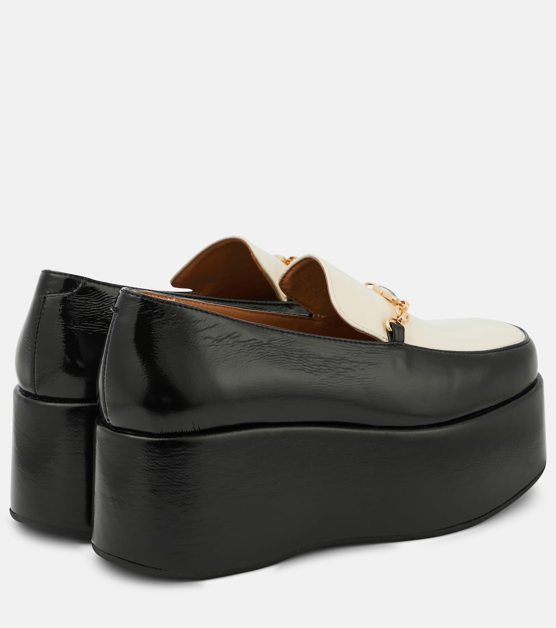 Plateau-Loafers aus Lederimitat | Ganni