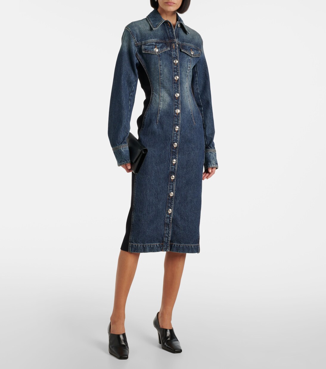 Midikleid Fiorito aus Denim | Sportmax