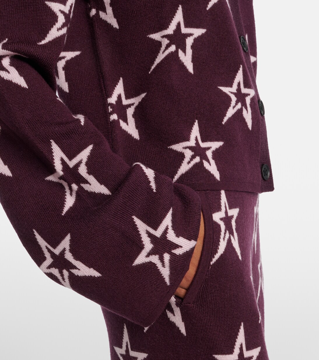 Cárdigan Chalet de lana estampado | Perfect Moment