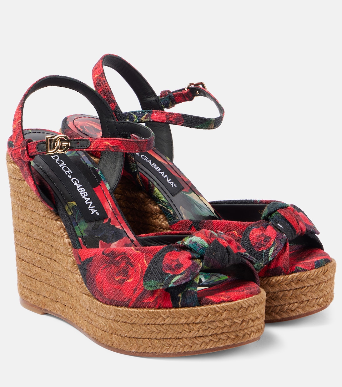 Floral canvas espadrille wedges | Dolce&Gabbana