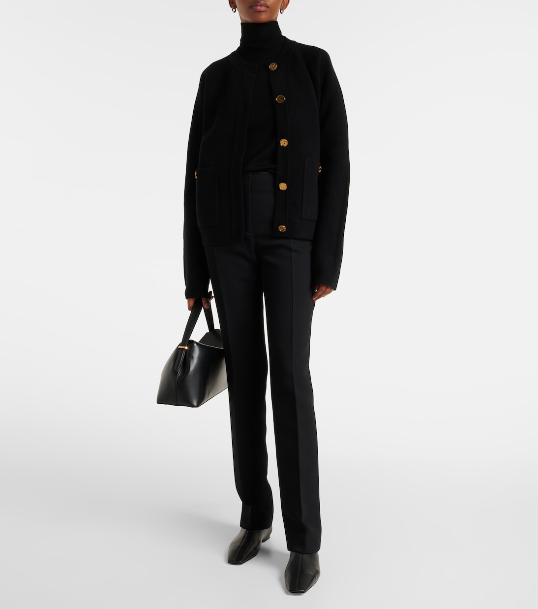 羊毛与羊绒混纺开衫 | Toteme