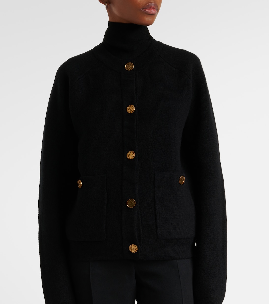 羊毛与羊绒混纺开衫 | Toteme