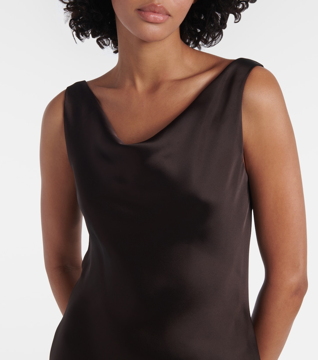 Robe Maria en crêpe de satin | Norma Kamali