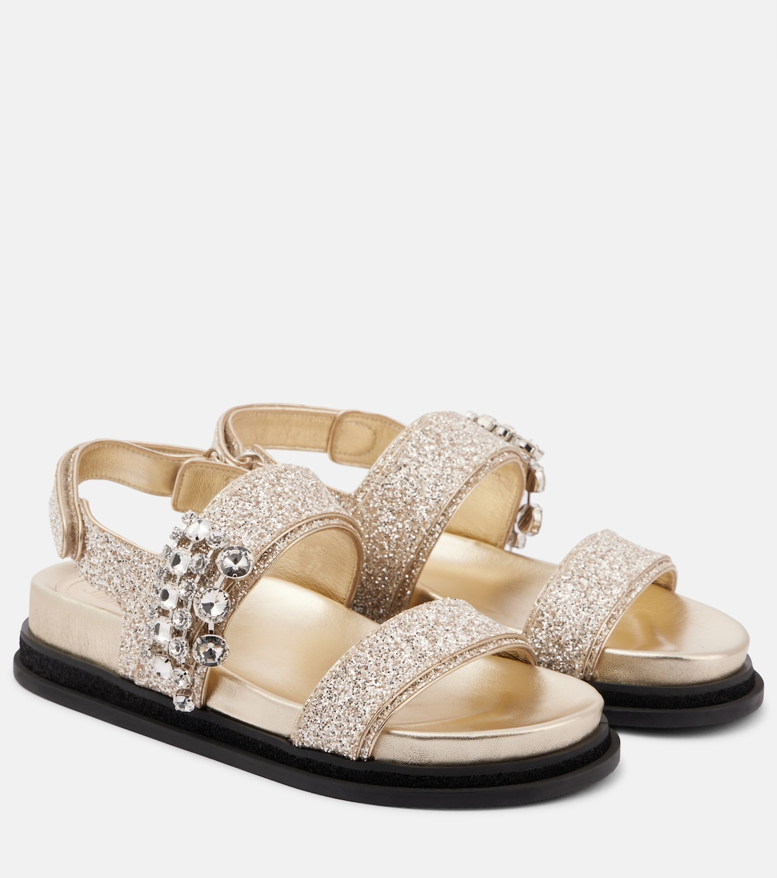 Verity embellished glitter sandals  | Jimmy Choo