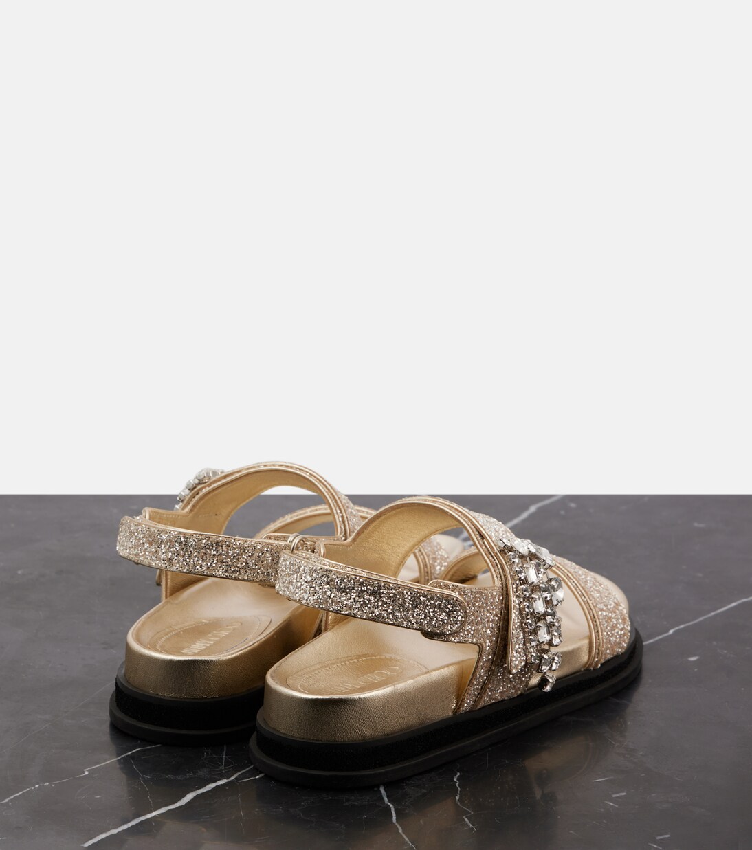 Verity embellished glitter sandals  | Jimmy Choo