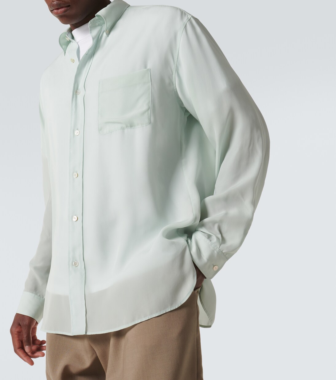 Camisa Bresson de cupro | The Row