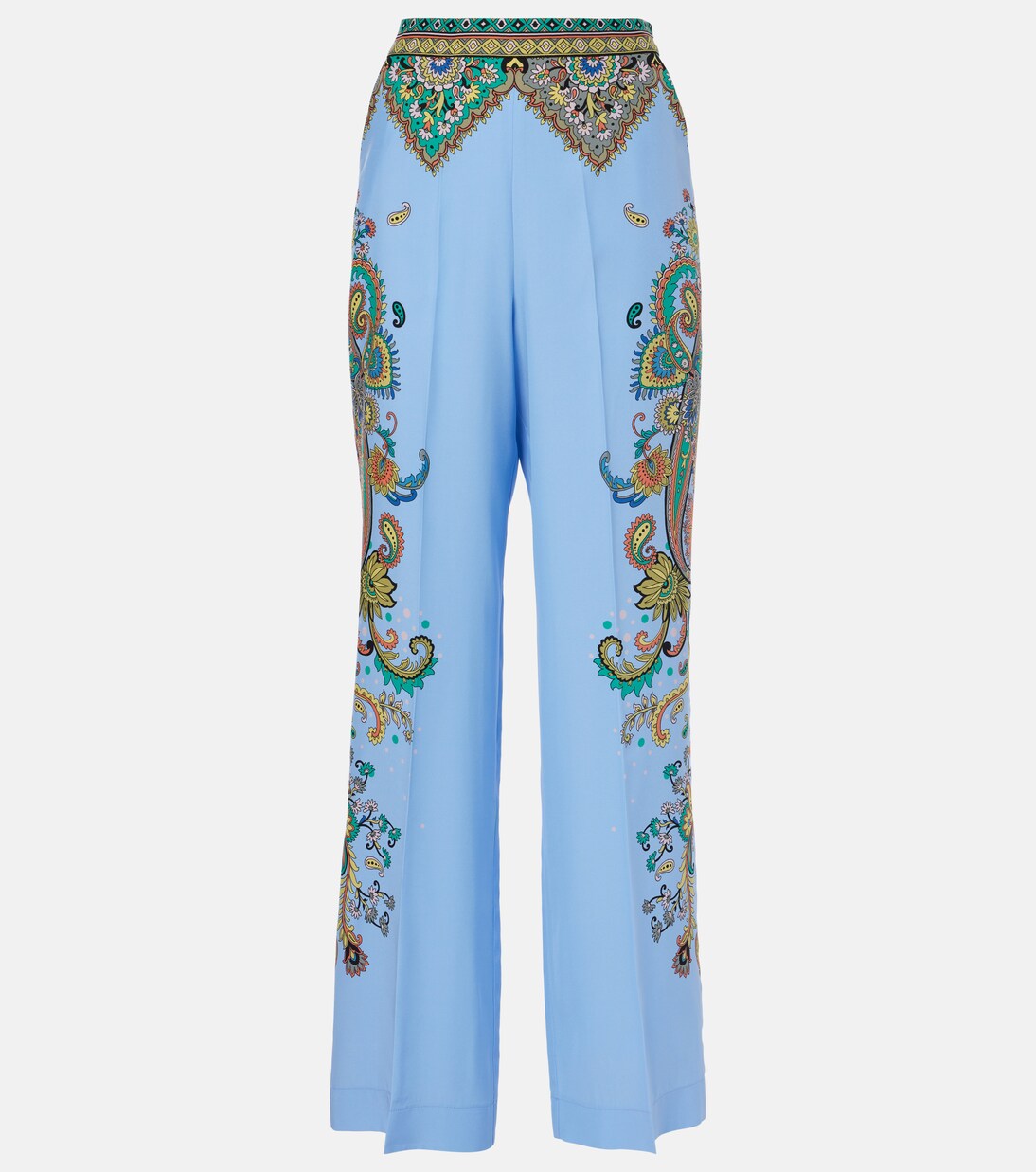 Pantalon ample en soie à fleurs | Etro