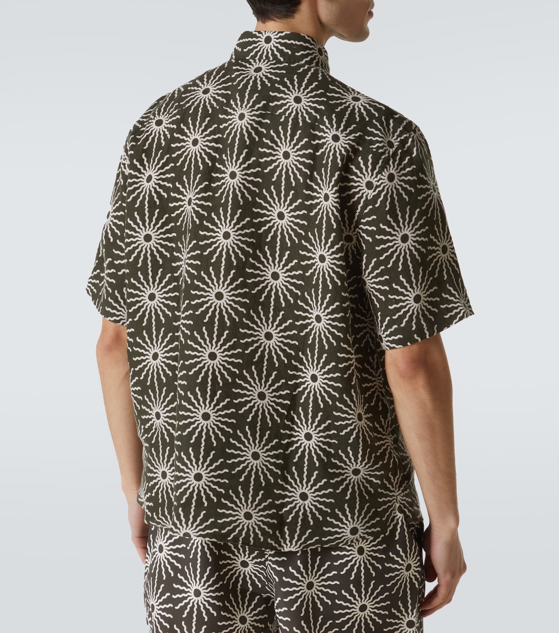 Camicia bowling Castro in lino con stampa | Frescobol Carioca