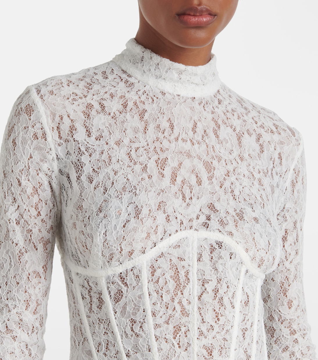 Abito lungo bustier Isadora in pizzo | The New Arrivals Ilkyaz Ozel