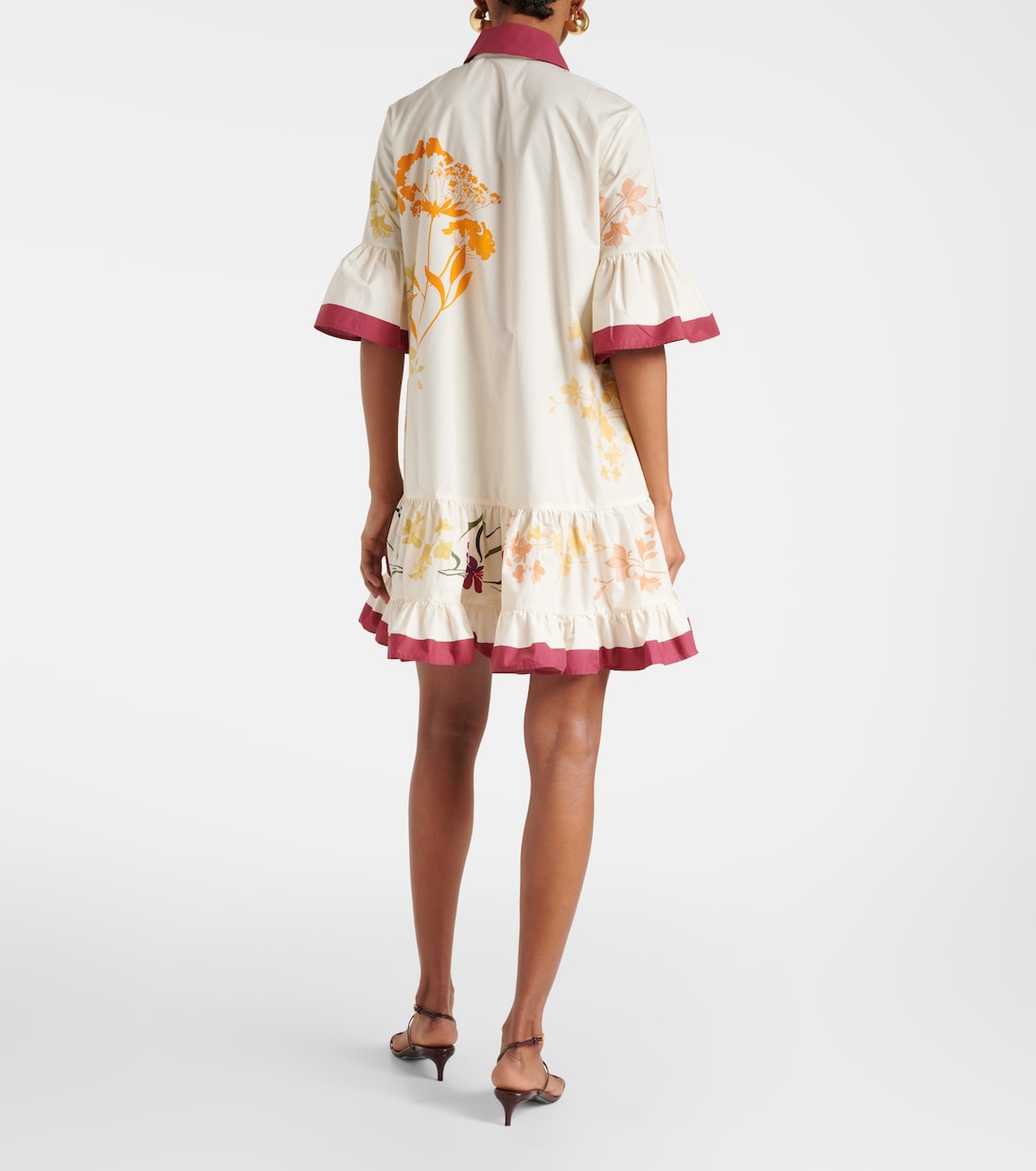 Robe chemise Choux en coton à fleurs | La DoubleJ