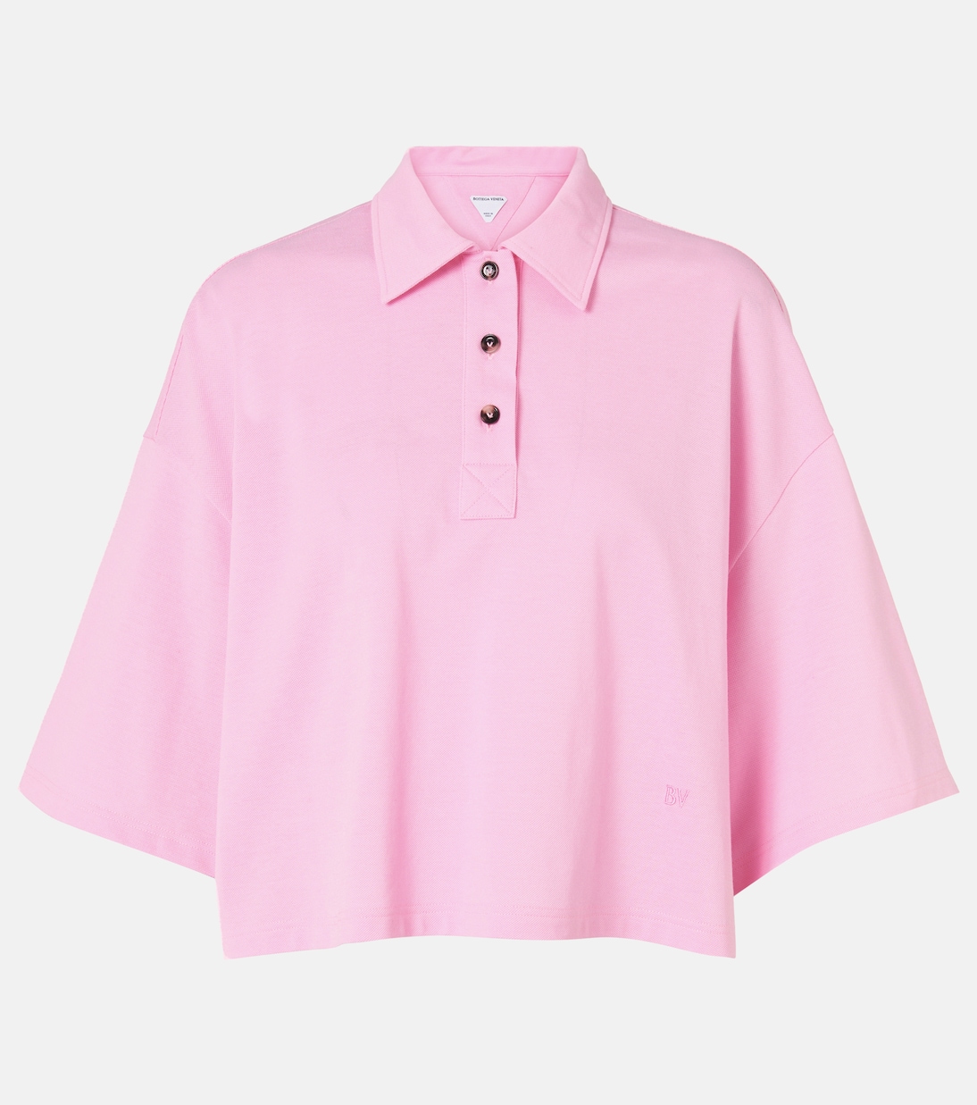 Cropped-Polohemd aus Baumwolle | Bottega Veneta
