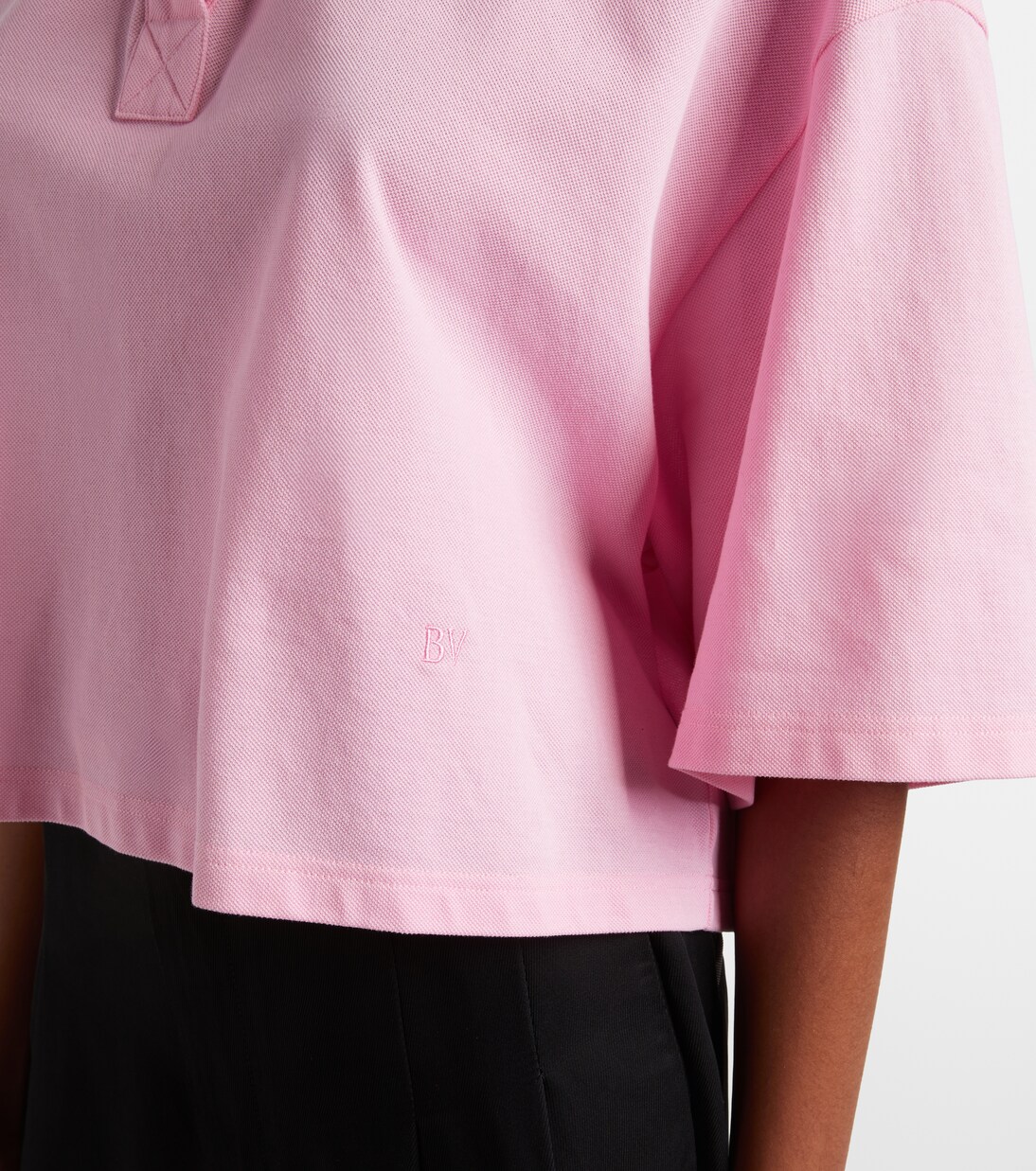 Cropped-Polohemd aus Baumwolle | Bottega Veneta