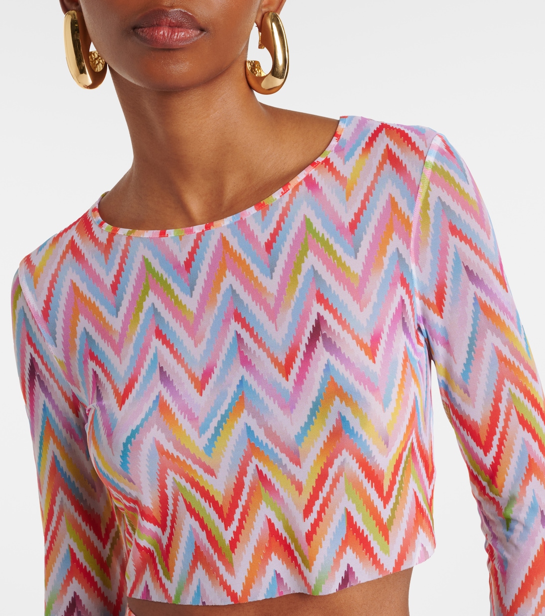 Chevron cropped top | Missoni