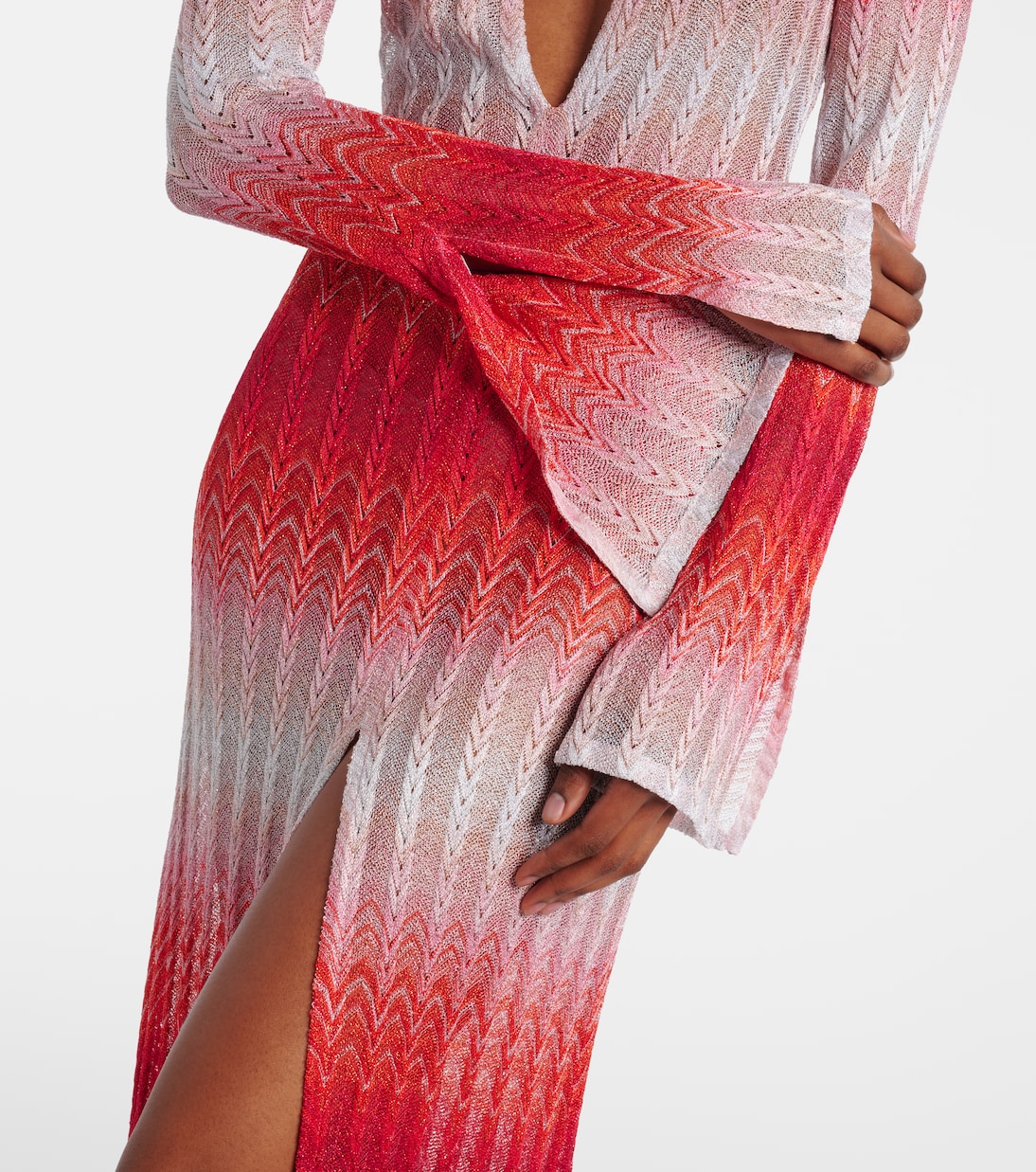 Maxikleid aus Häkelstrick | Missoni