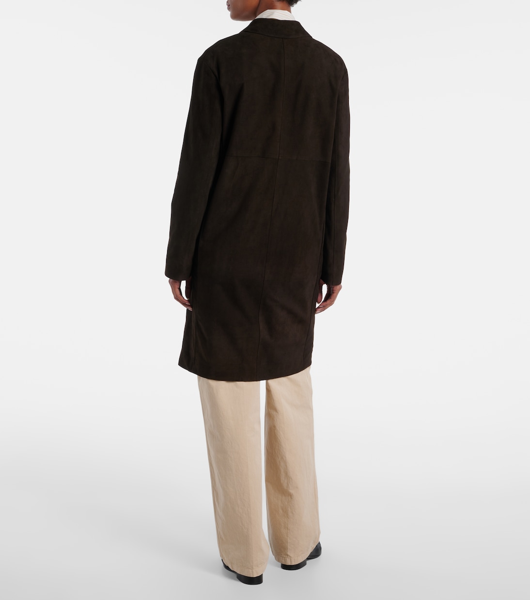 Mantel Babilonia aus Veloursleder | The Row