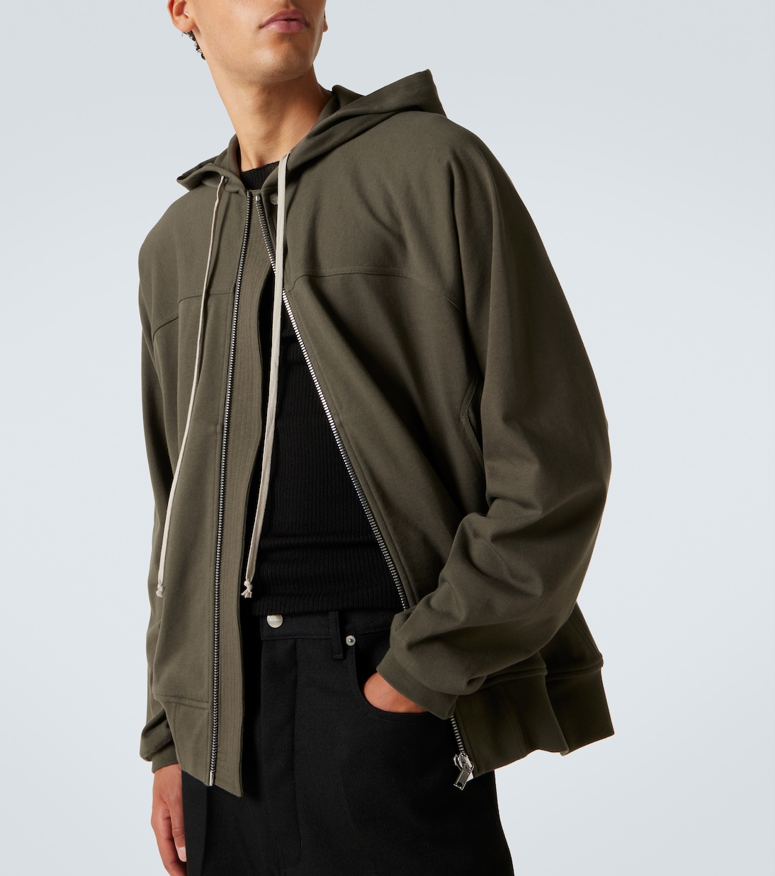Cotton jersey hoodie | Rick Owens
