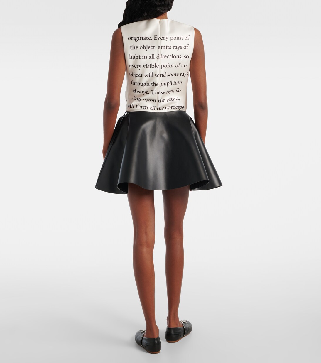 Minifalda Circle de piel | JW Anderson