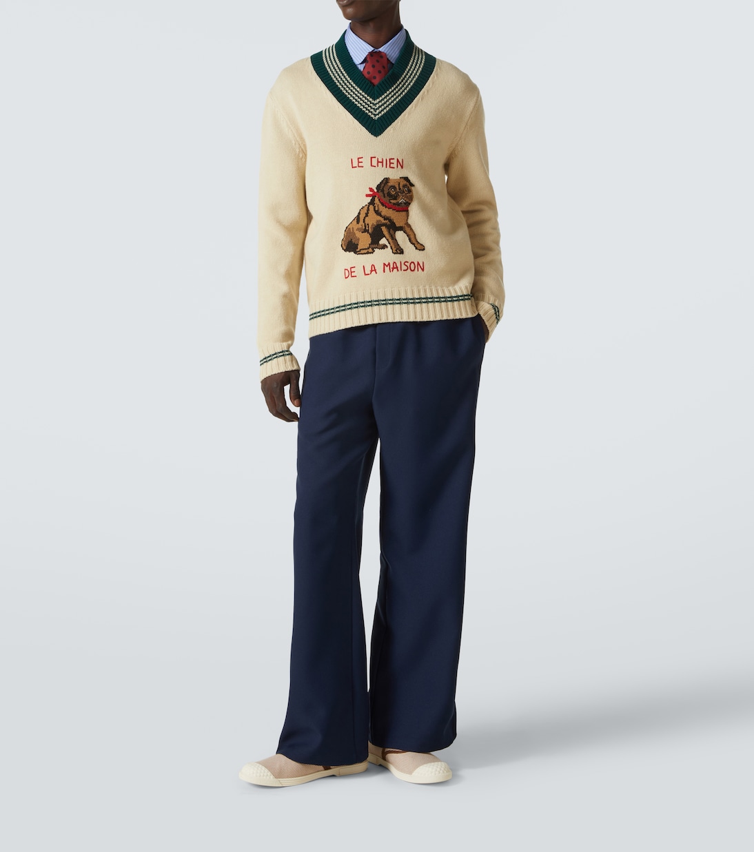 Wool jacquard sweater | Valentino