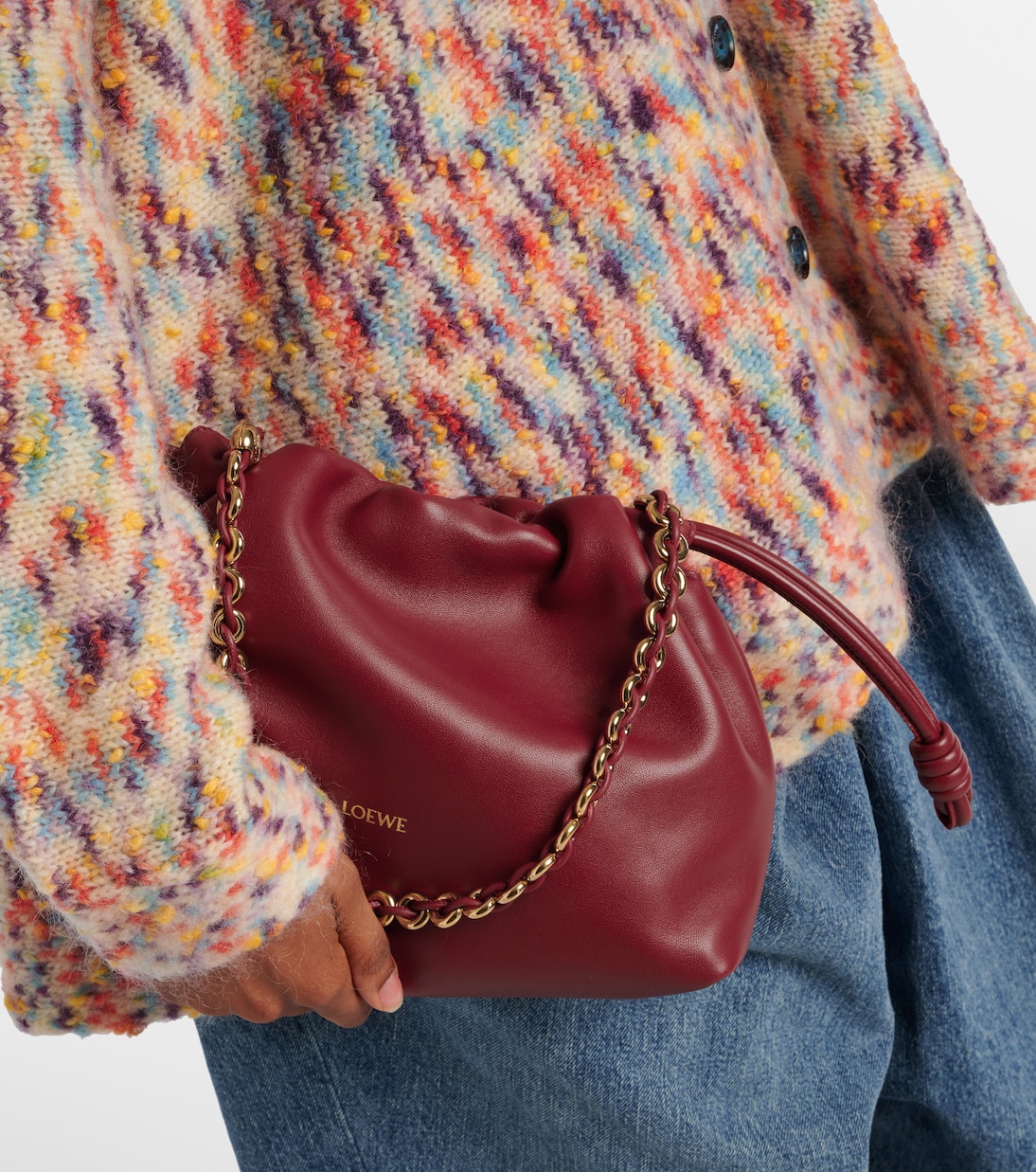 Clutch Flamenco Medium aus Leder | Loewe