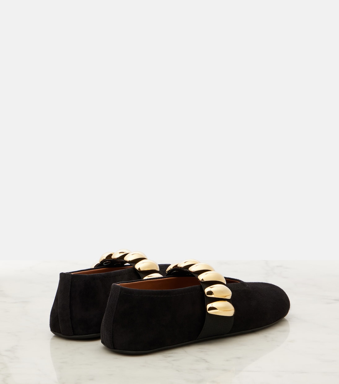 Verzierte Ballerinas aus Veloursleder | Alaïa