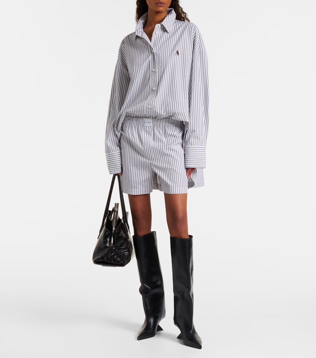 Striped cotton shorts | The Attico