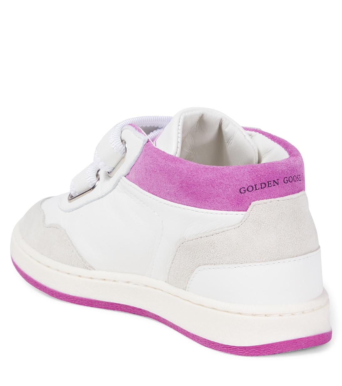 June suede and leather high-top sneakers | Golden Goose Kids