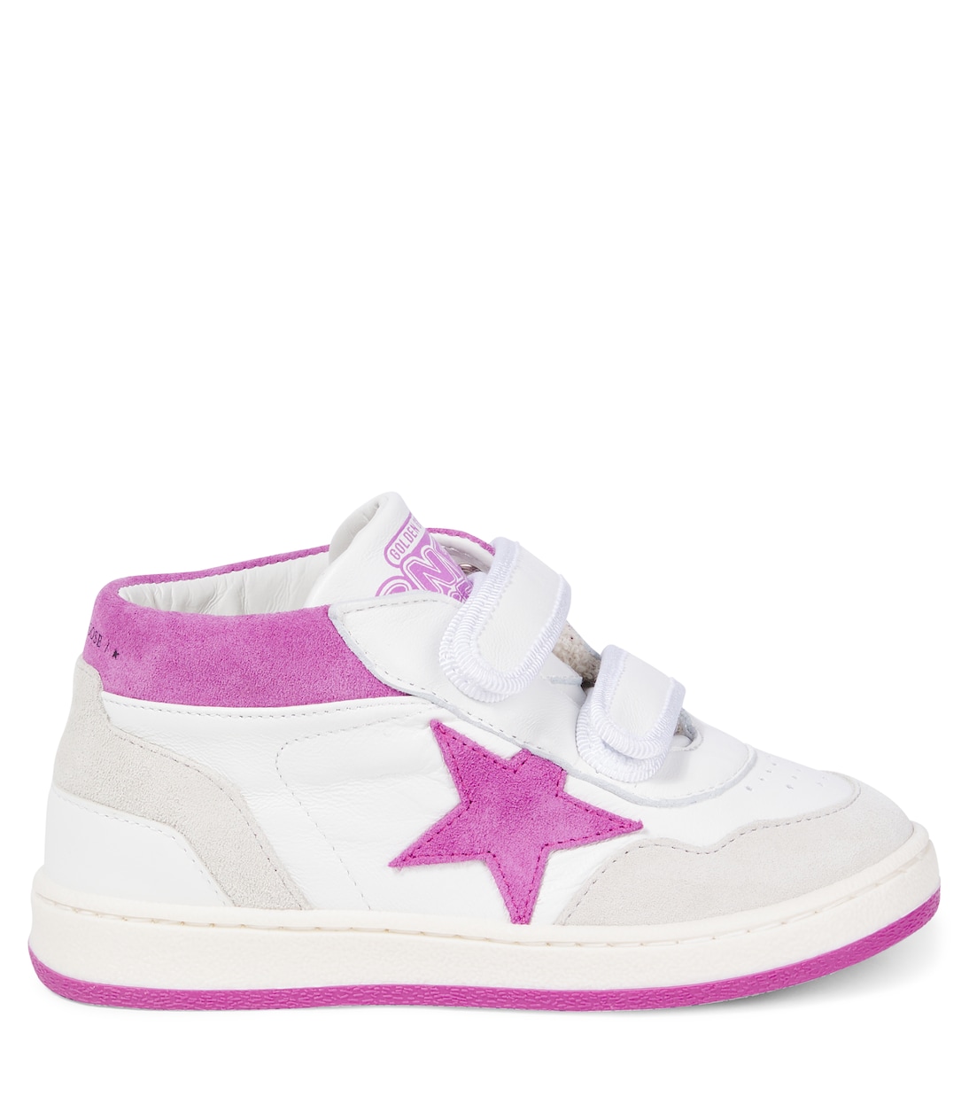 June suede and leather high-top sneakers | Golden Goose Kids