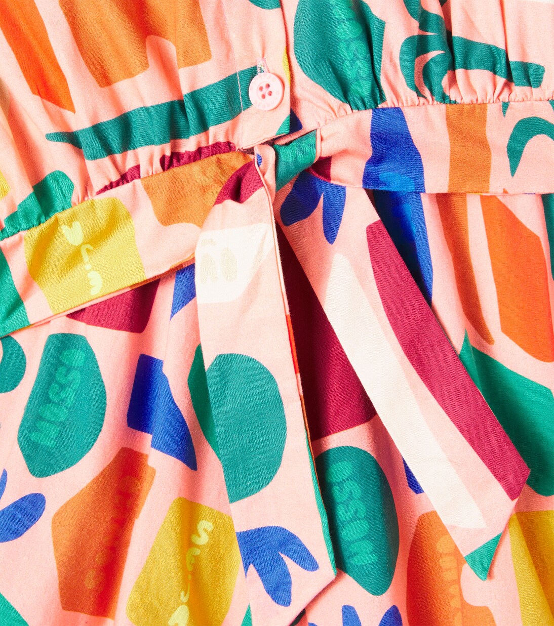 Printed cotton crop shirt and shorts set | Fábula