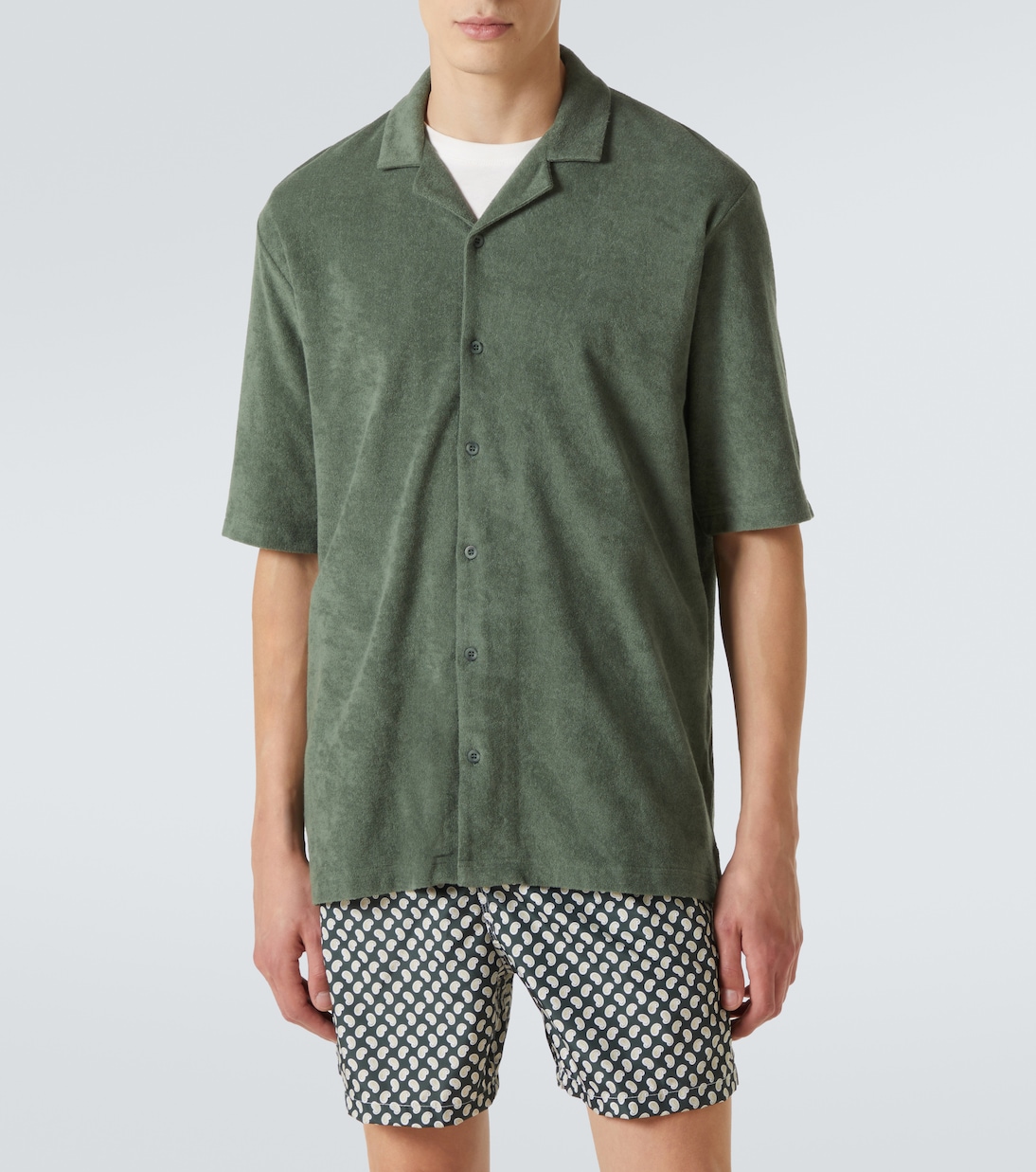 Camicia bowling in spugna di cotone | Sunspel