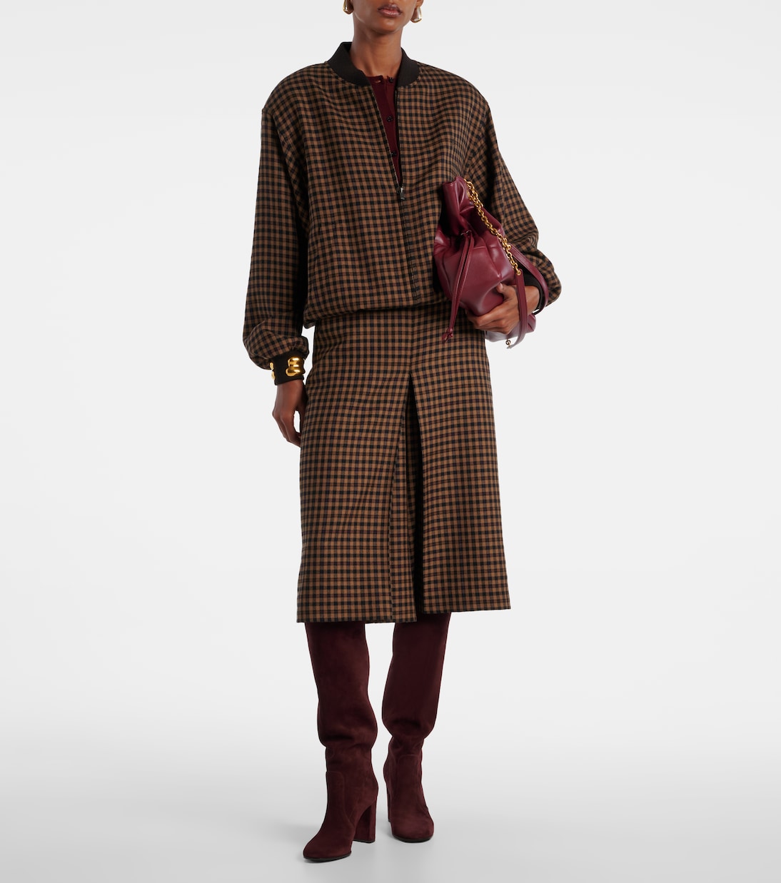 Glen 85 suede knee-high boots | Gianvito Rossi