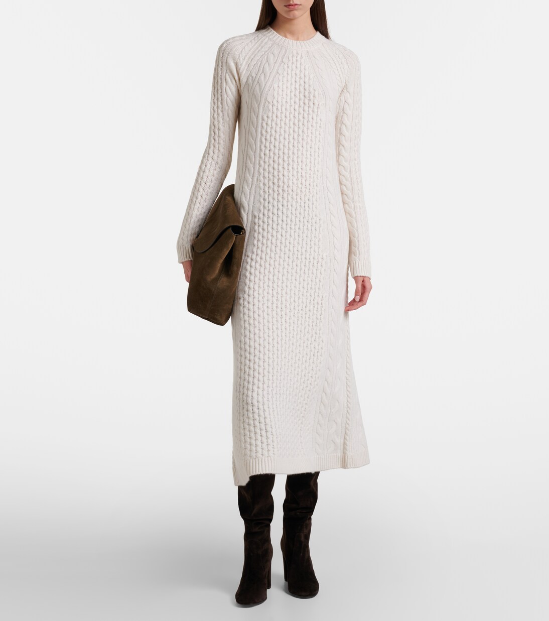 Nyla cable-knit cashmere maxi dress | Lisa Yang