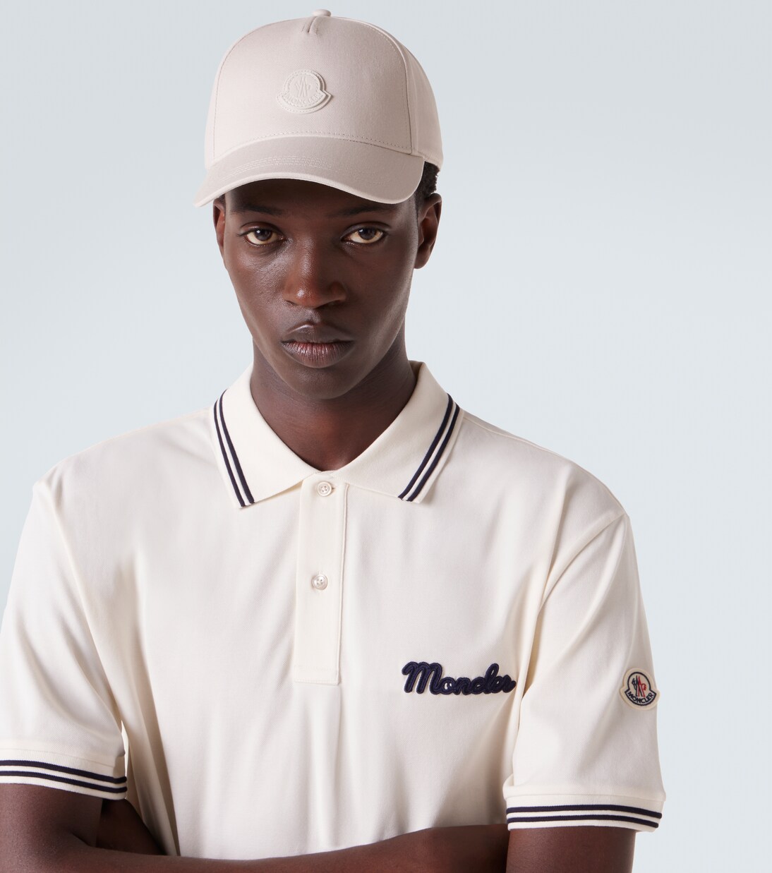 Logo cotton gabardine baseball cap | Moncler