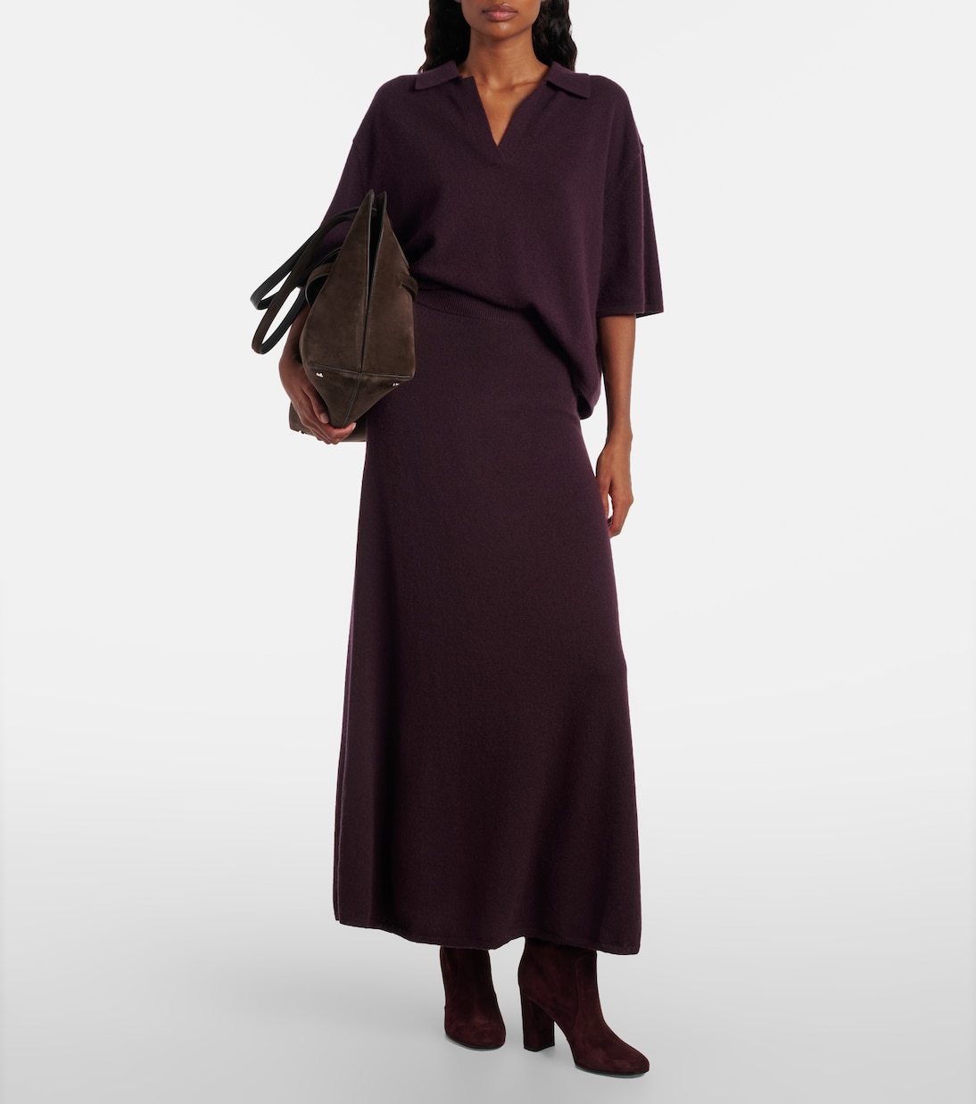 Falda larga Dolly de cachemir | Lisa Yang