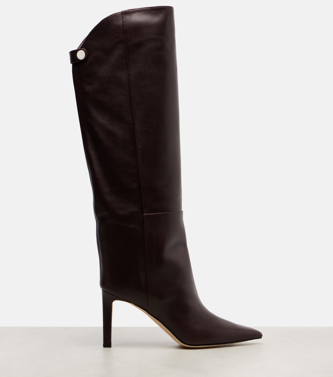 Alizze 85 leather knee-high boots | Jimmy Choo