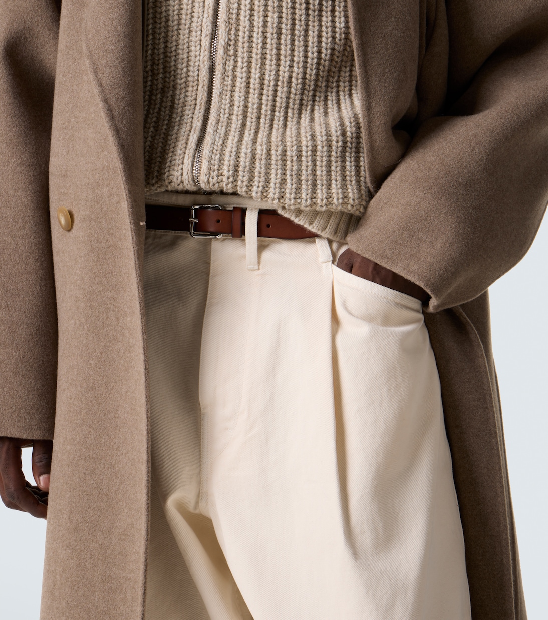 Rail leather belt | Lemaire