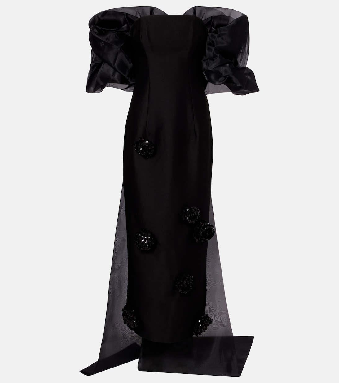 Ensemble robe longue et cape Zayna | Leo Lin