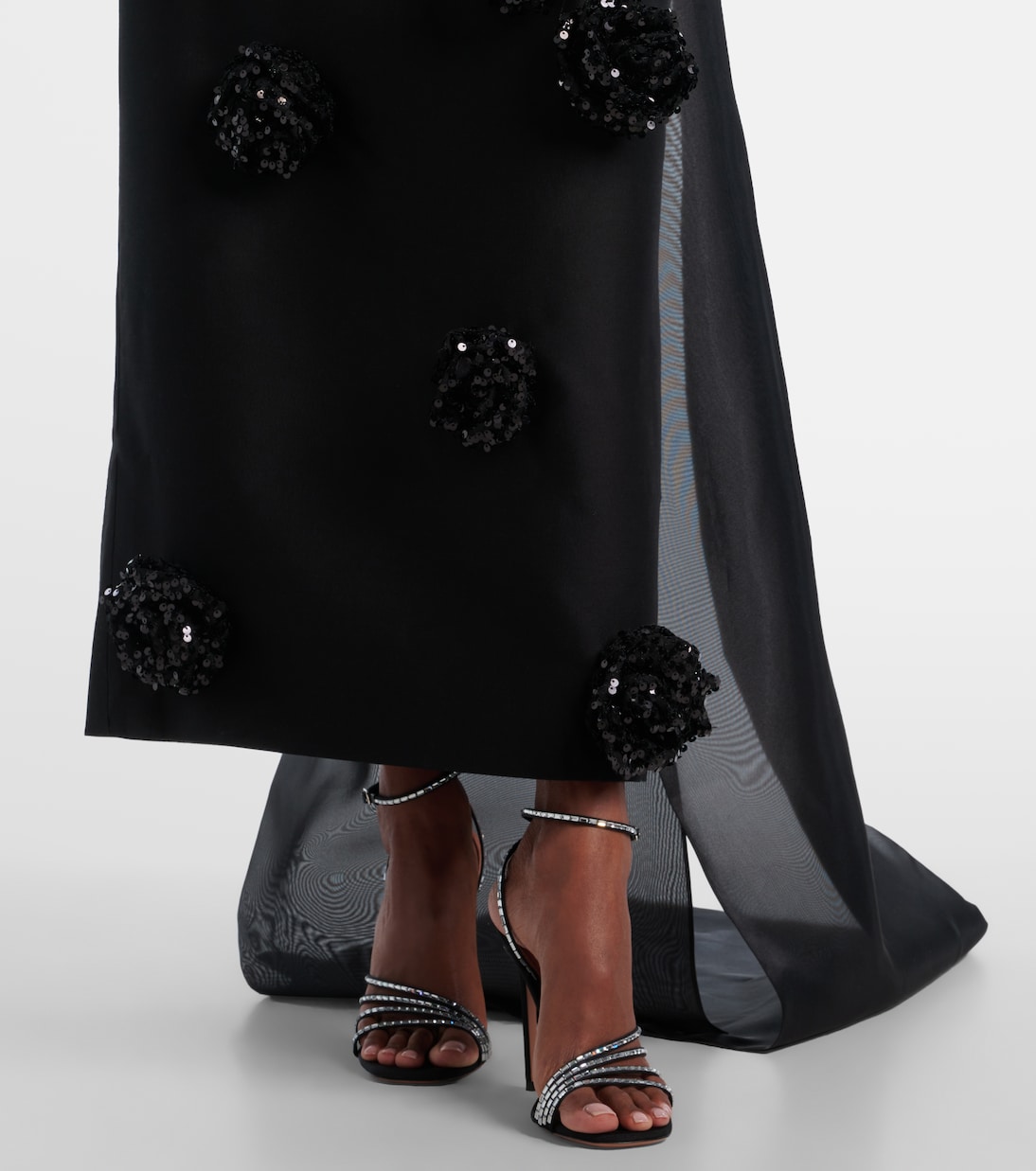 Ensemble robe longue et cape Zayna | Leo Lin