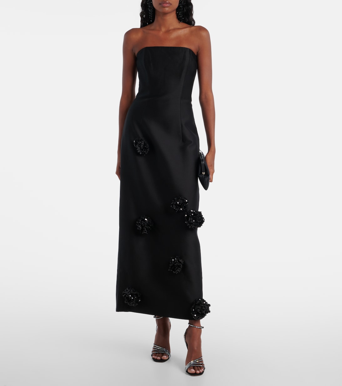 Ensemble robe longue et cape Zayna | Leo Lin