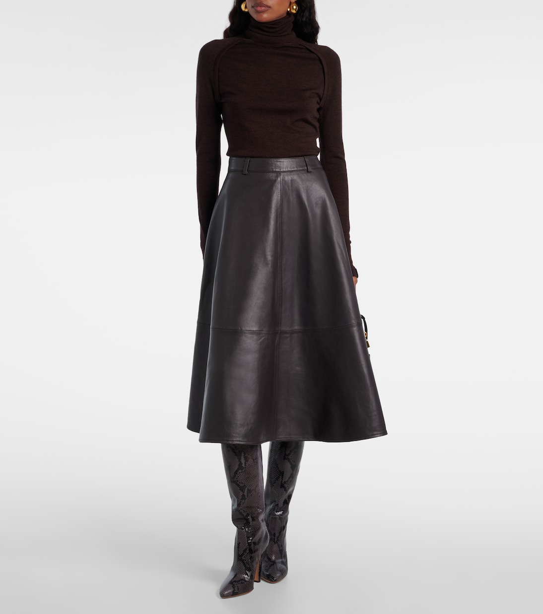 Elsa 100 leather knee-high boots | Paris Texas