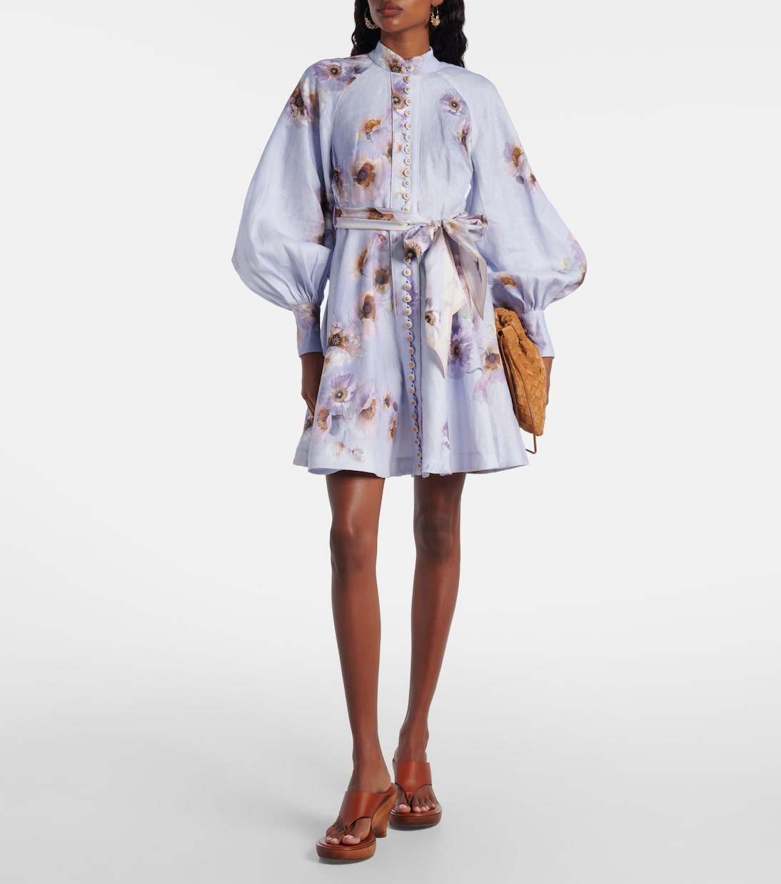 Hypnotic floral linen shirt dress | Zimmermann