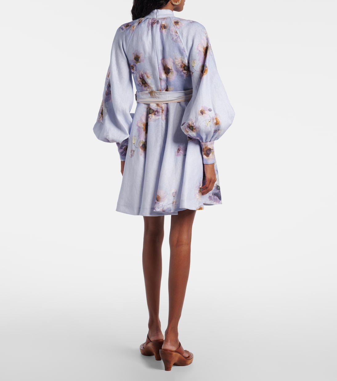 Hypnotic floral linen shirt dress | Zimmermann