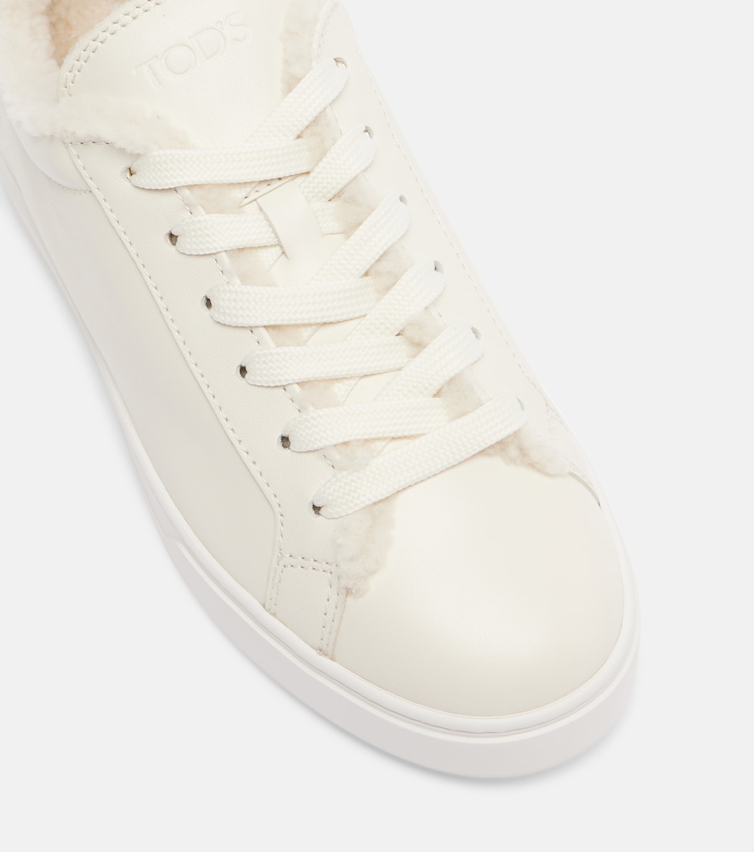 Cassetta shearling-lined leather sneakers | Tod's