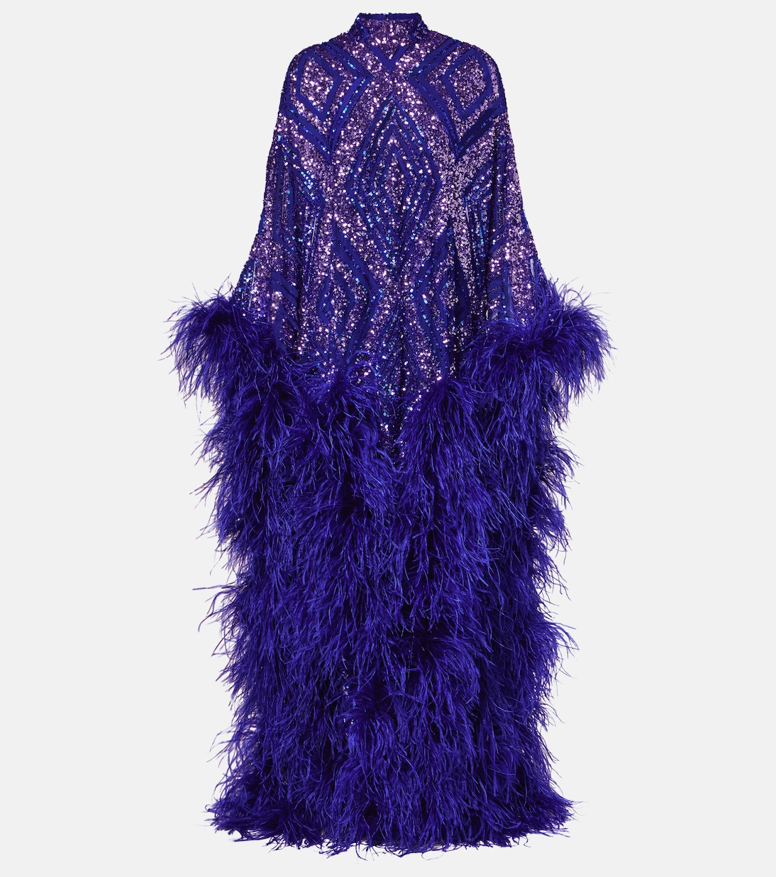 Casta Diva Follies sequined tulle kaftan | Taller Marmo