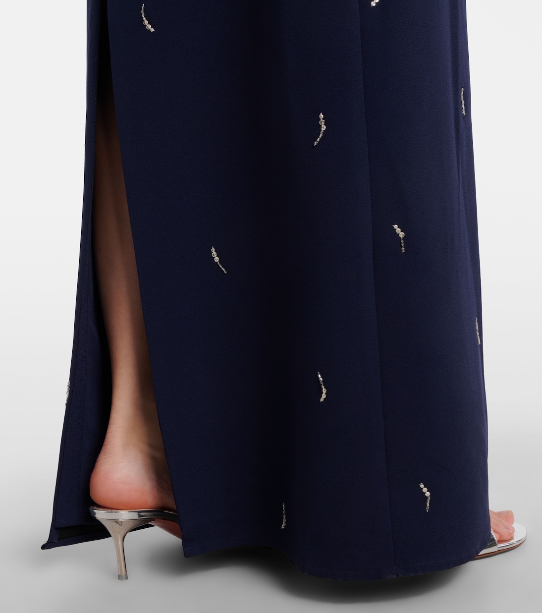 Bustier-Robe Reign aus Crêpe mit Kristallen | Simkhai