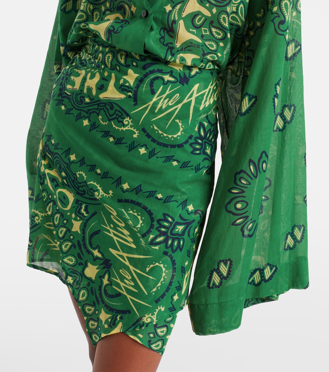 Bandana cotton muslin minidress | The Attico