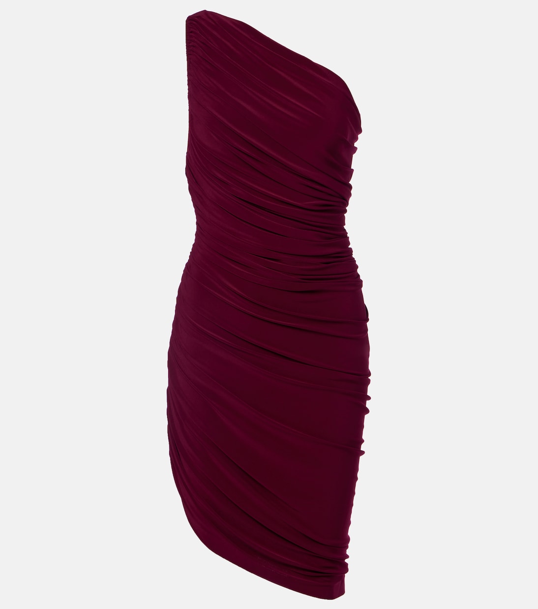 Diana gathered asymmetric minidress  | Norma Kamali