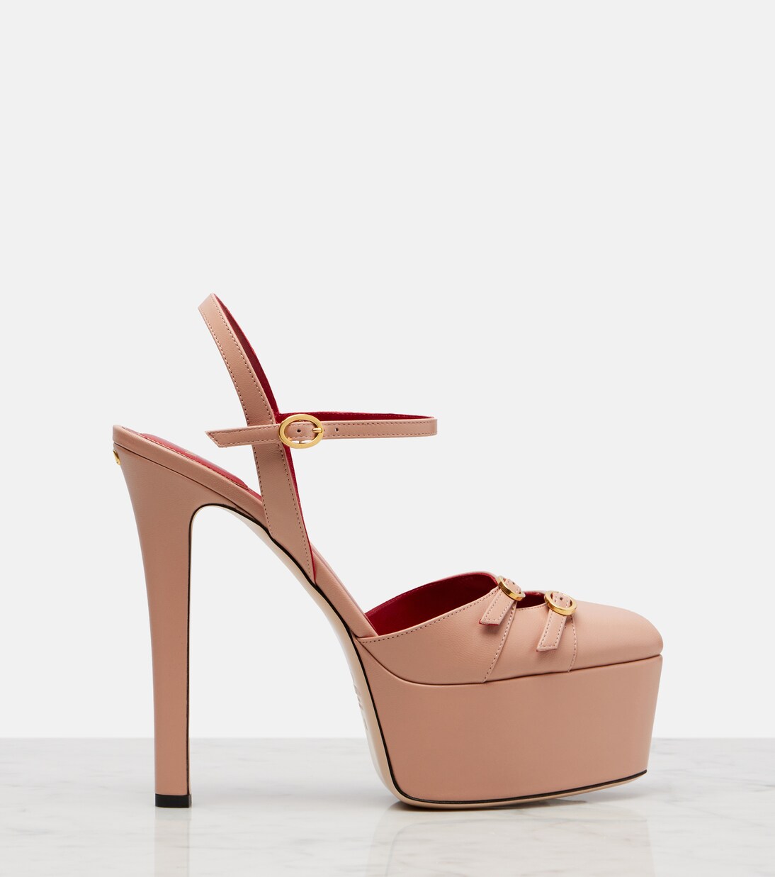 Crasher 145 leather platform pumps | Valentino Garavani