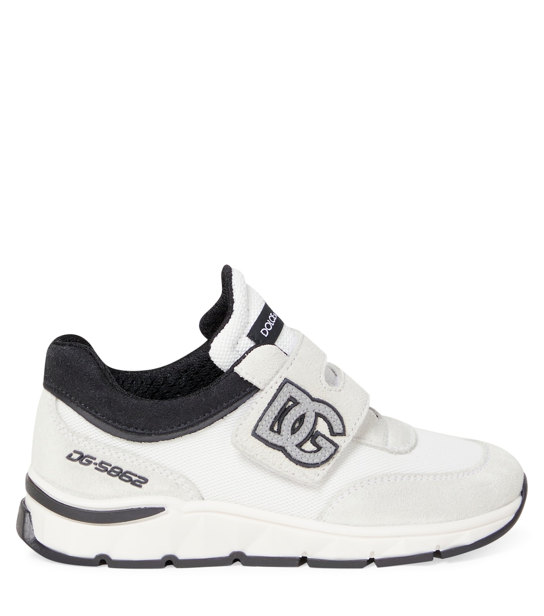 DG suede-trimmed sneakers | Dolce&Gabbana Kids
