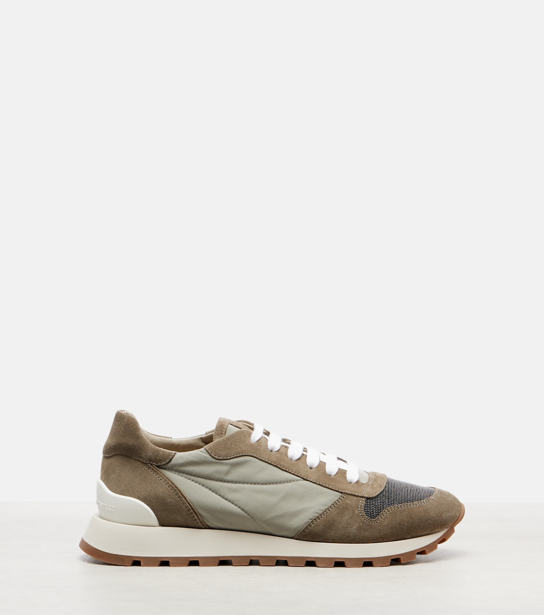 Zapatillas con ante y cuentas Monili  | Brunello Cucinelli