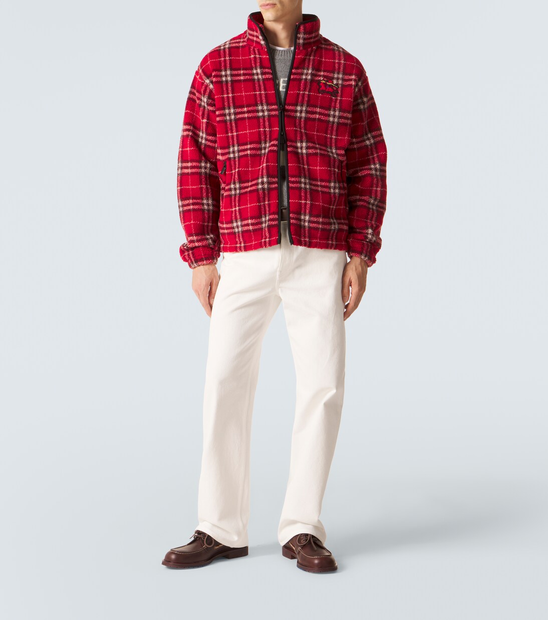 Burberry Check wool-blend jacket | Burberry